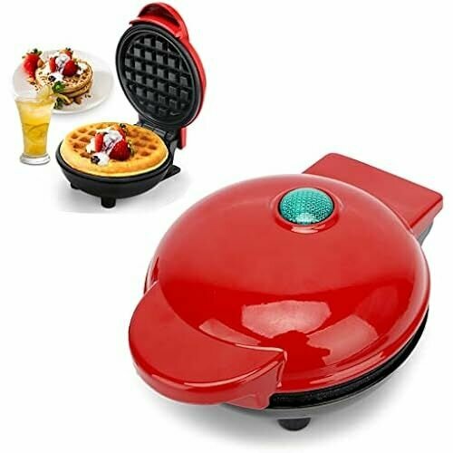 Мини-вафельница RANJIMA вафельница с антипригарным покрытием классическая вафельница бытовая блинница электрическая вафельница для мини-бургеров бельгийские вафли печенье блины 902600₽