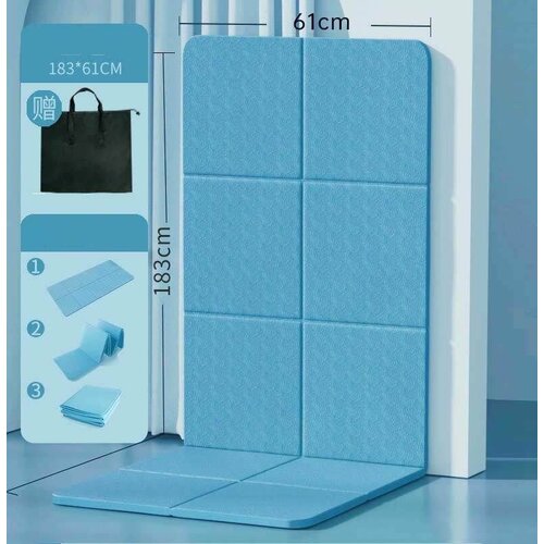 Складной Амортизирующий коврик для прыжков со скакалкой и тренировок 183см х 60см х 8 мм