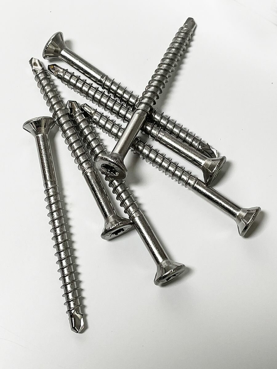 Саморезы гартус по дереву SUPER DRILL из нержавеющей стали А2 4x50 33  100 шт упаковка  Schafer Peters GmbH 