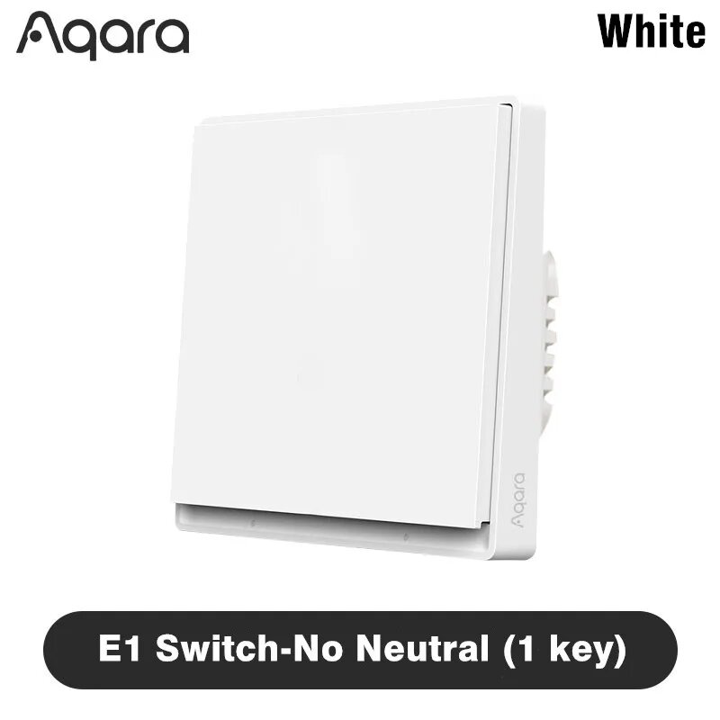 Aqara Smart Wall Switch E1 Zigbee, No Neutral 1key