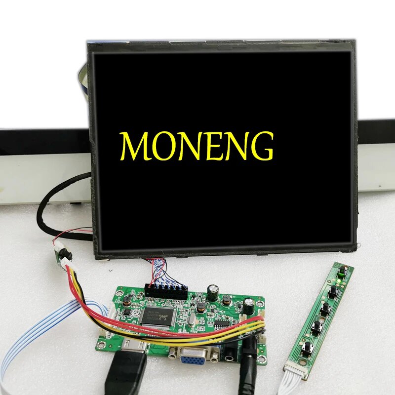 Плата контроллера 4K HDMI LVDS + iPad 3 4 9,7 'LP097QX1 SPA1 SPAV SPC1 2048x1536 сигнал EDP 4 полосы 51-контактный ЖК-дисплей, LCD With Board — фото 1