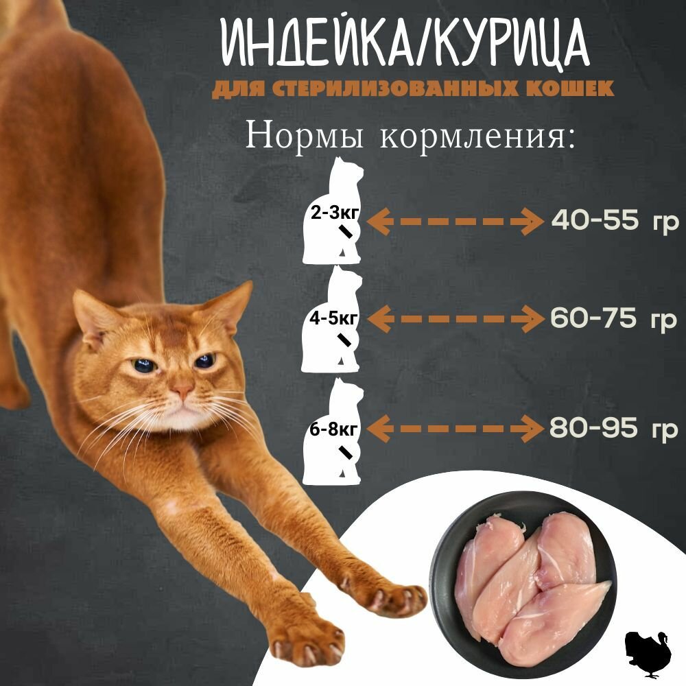 Корм сухой для стерилизованных кошек снежок, с курицей и индейкой, 10 кг — фото 1