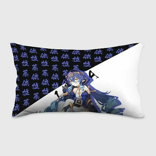 Лайла иероглифы - Геншин Импакт Прямоугольная подушка