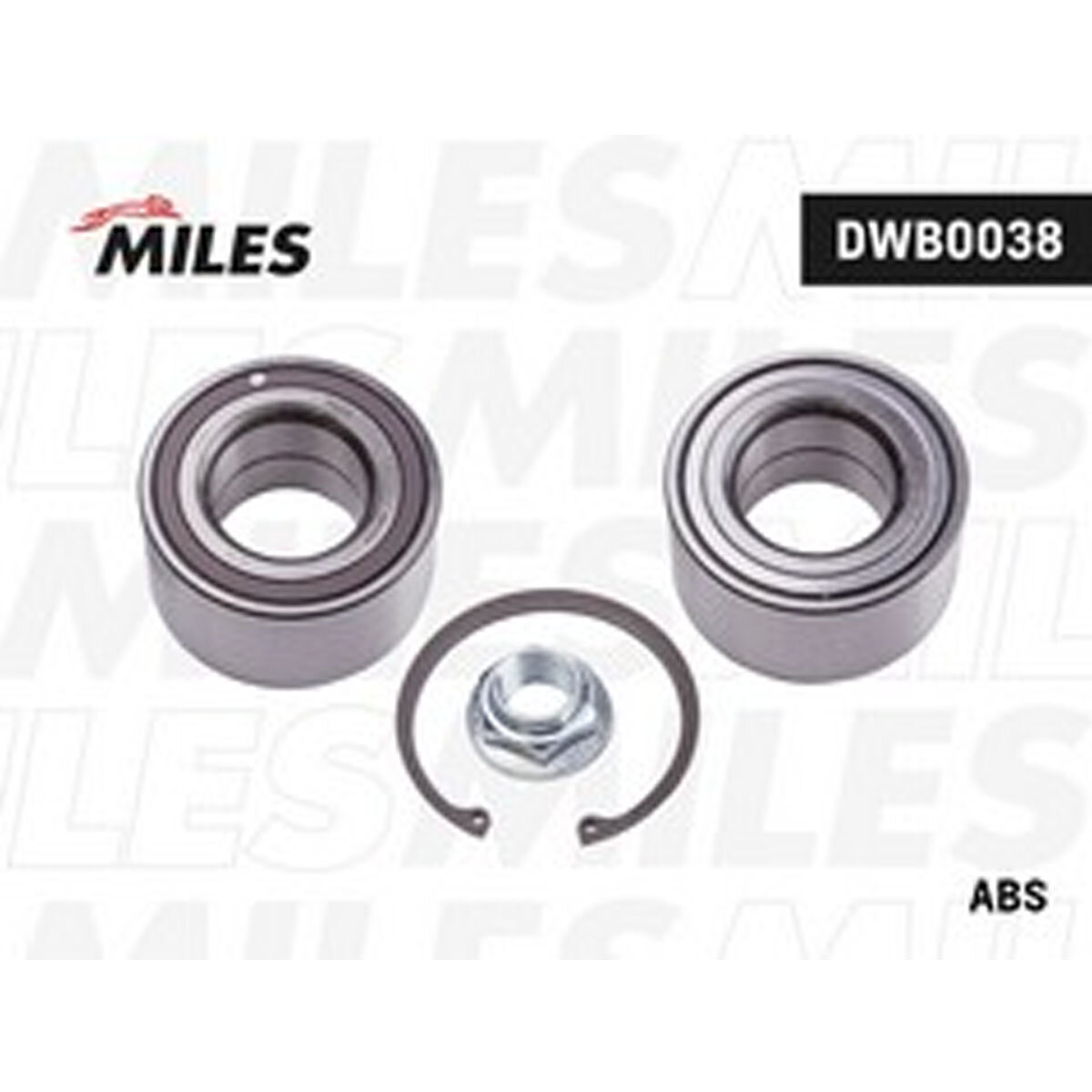 Подшипник ступицы MILES DWB0038, для Mazda 3/6, передний