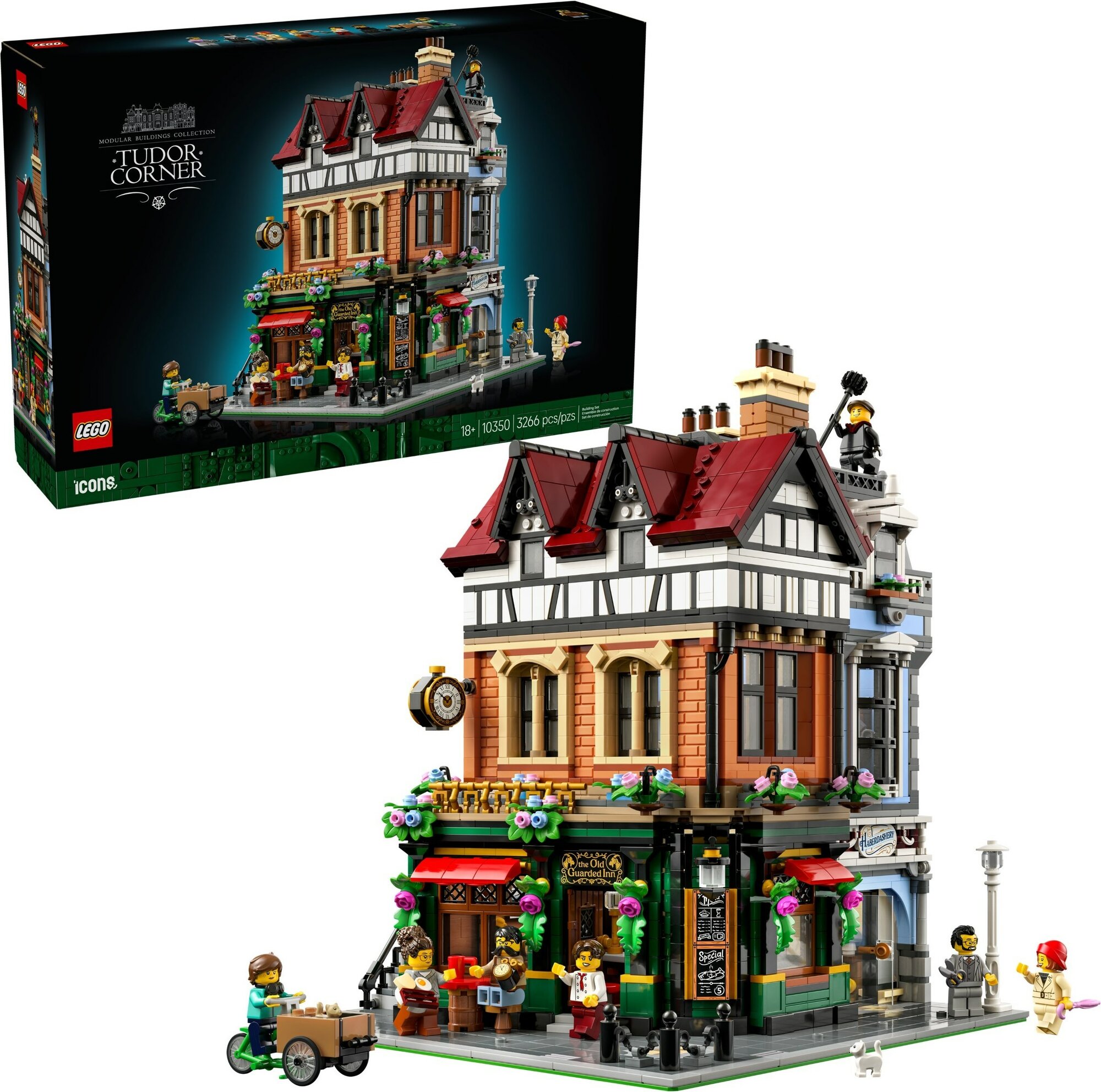 Конструктор LEGO Icons 10350 "Уголок Тюдоров", модульные здания
