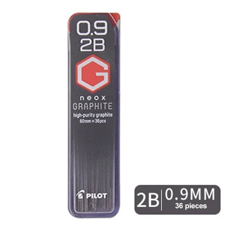 Механический грифель Pilot Graphte HB 2B 0,3/0,5/0,7/0,9 мм, 0.9mm 2B