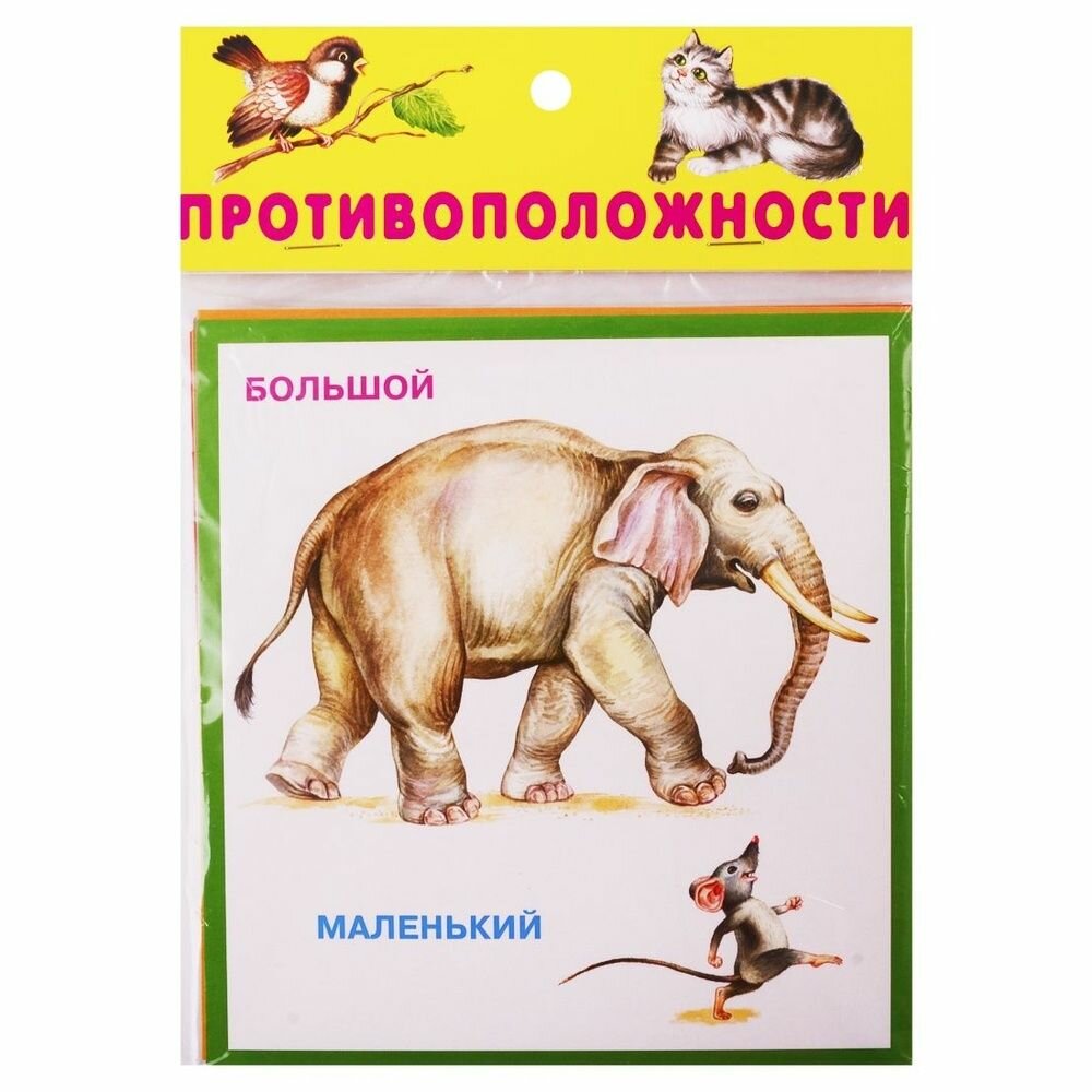 Обучающие карточки Искатель Противоположности. 20 штук
