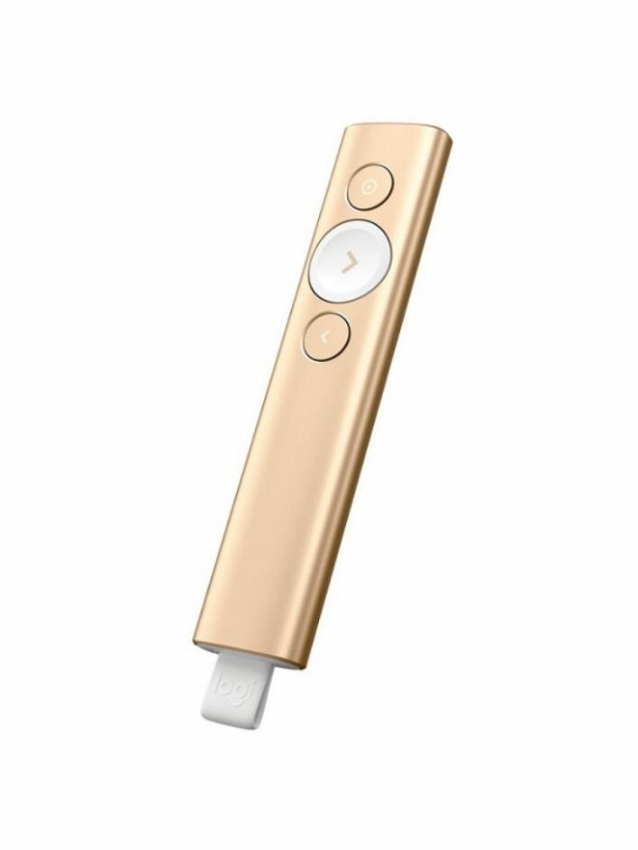 Презентер LOGITECH R-R0011 Spotlight Gold (910-004862), официальная гарантия — фото 1