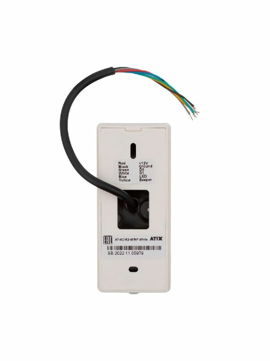 Считыватель карт и брелоков Mifare ATIX AT-AC-R2-W/MF White, IP68, пластик, для накладного монтажа — фото 1