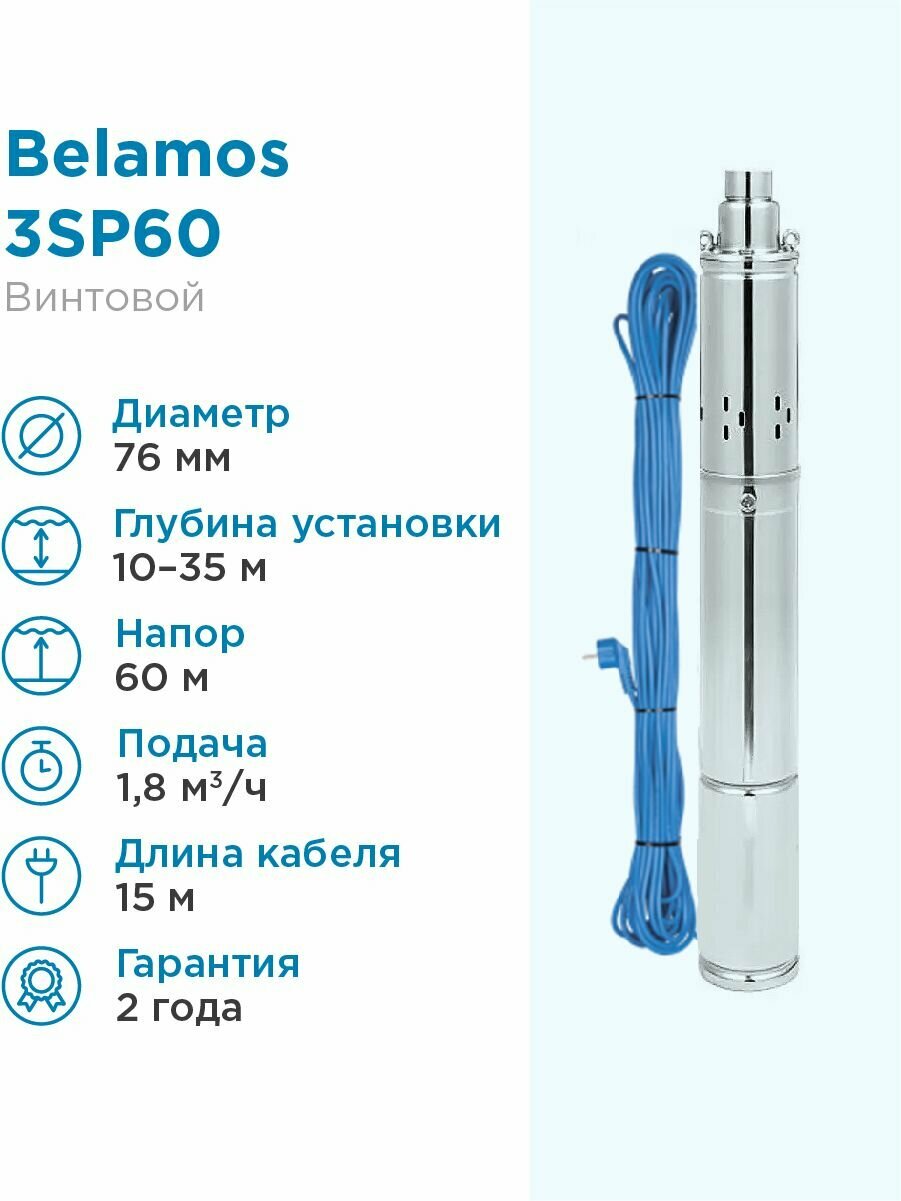 Скважинный насос BELAMOS 3SP 60/1.8