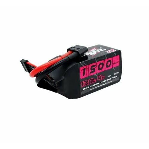Аккумулятор LiPo 4S 14,8V, 1500mAh, 100C XT60