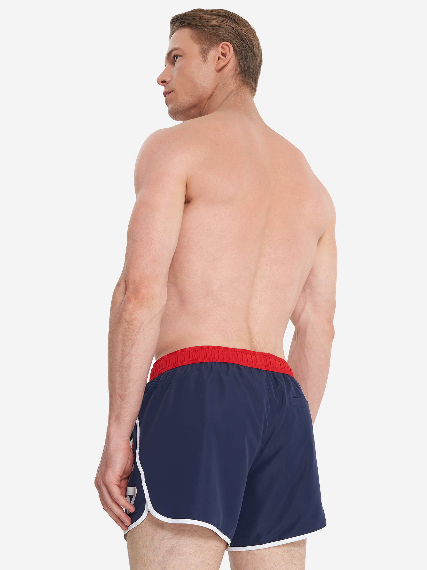 Шорты для плавания Fila, размер 54, синий/красный — фото 1