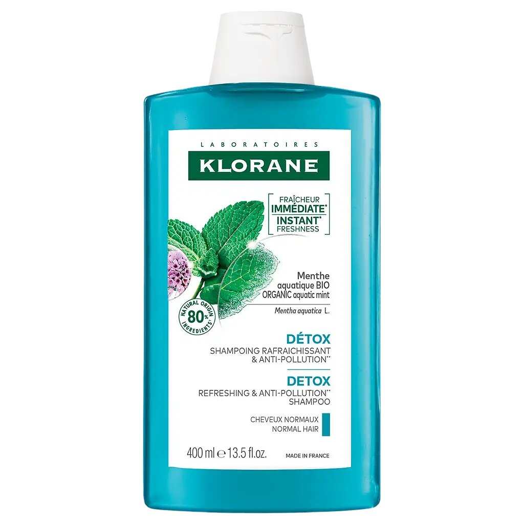 Klorane шампунь-детокс с экстрактом водной Мяты 400 мл 1 шт