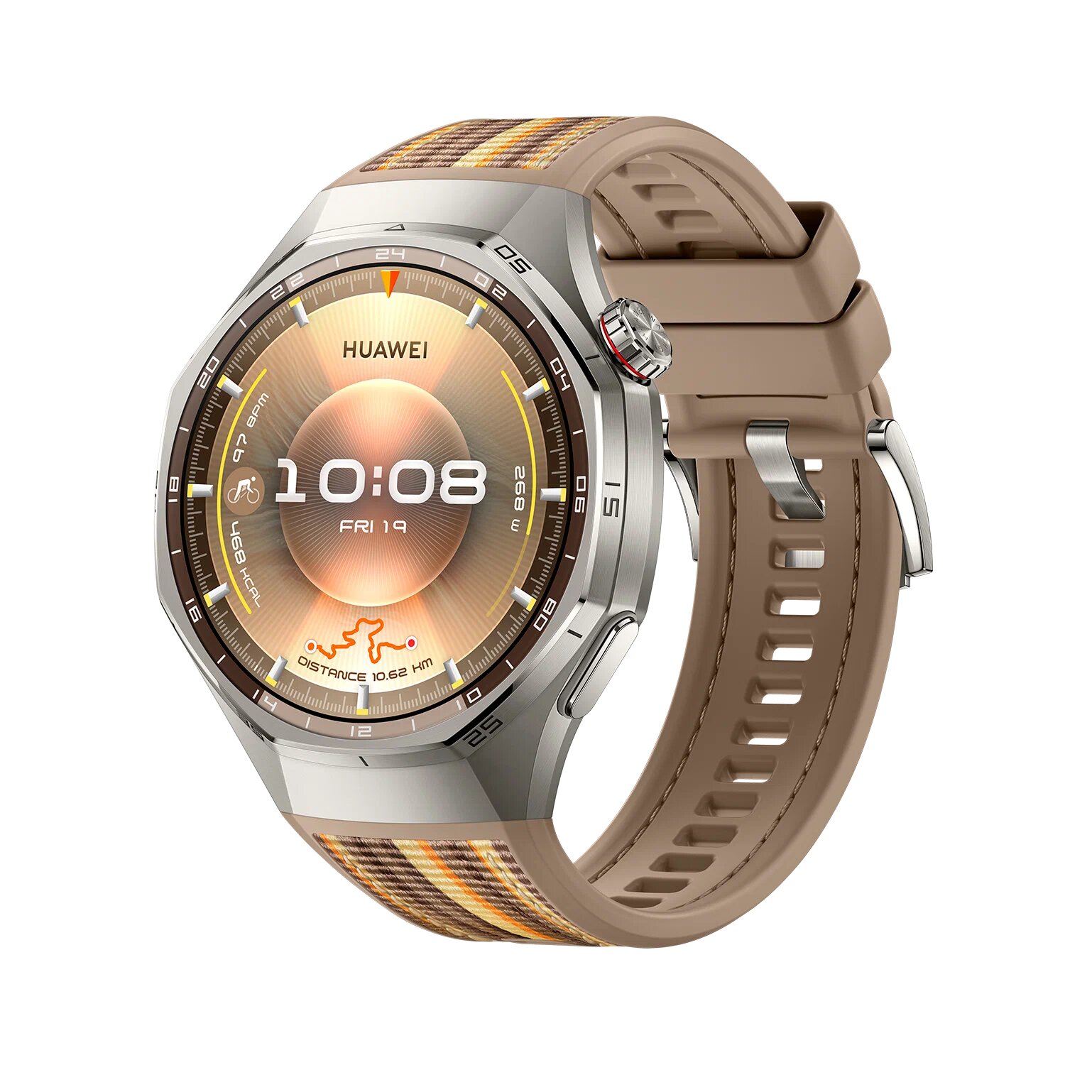 Смарт-часы HUAWEI Watch GT 6 Pro BROWN, Коричневый ремешок из ткани, ATM-B29