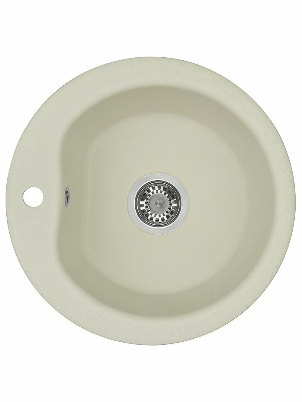 Мойка керамогранитная Aquaton Мида (510х210х510) круглая одинарная жемчуг 1A712732MD240