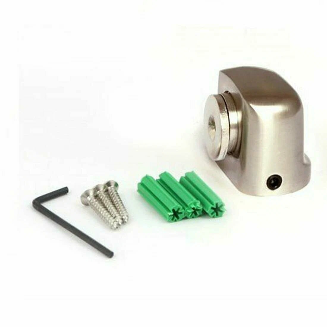 Упор дверной магнитный APECS (ограничитель напольный стопор) DS-2751-M-NIS Сатин 1 шт