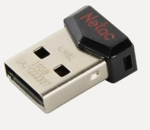 Изображение товара Накопитель USB 2.0 32GB Netac NT03UM81N-032G-20BK, черный цвет