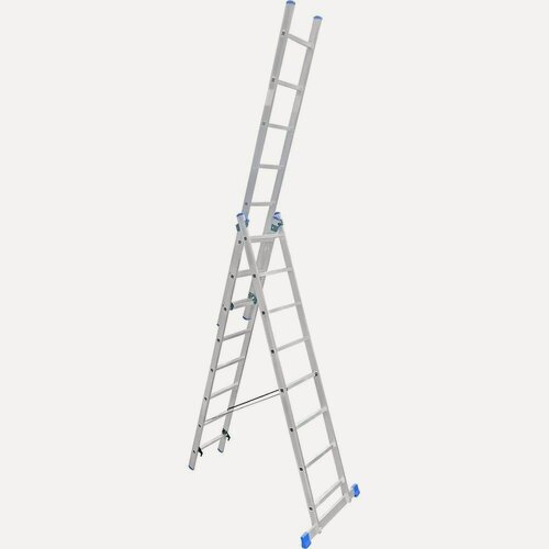 Изображение товара Алюминиевая трехсекционная лестница LadderBel 8 ступеней LS308