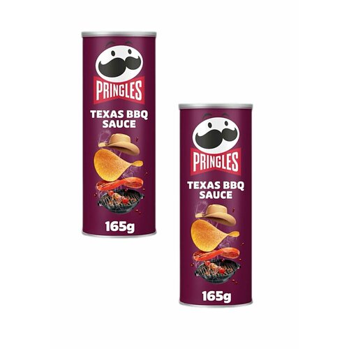 фото Чипсы картофельные pringles texasbbq, с вкусом барбекю 165г х 2 шт (европа)