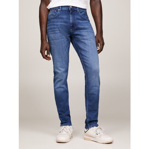 Джинсы TOMMY HILFIGER, размер 34/34, синий джинсы широкие tommy hilfiger размер 34 34 синий