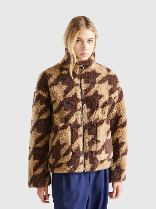 Пальто  UNITED COLORS OF BENETTON, размер S, коричневый