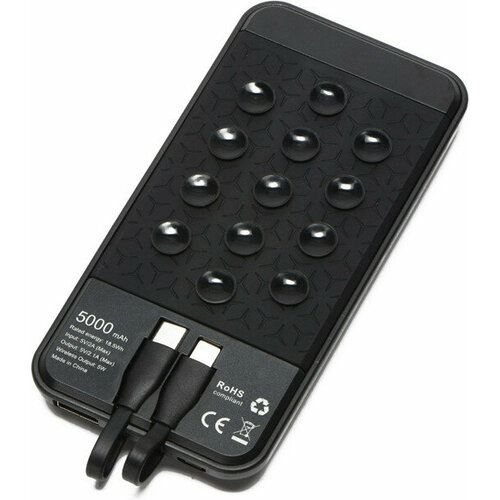 Портативное беспроводное зарядное устройство Evolt Octopus Air 5000 мАч черный 246300₽