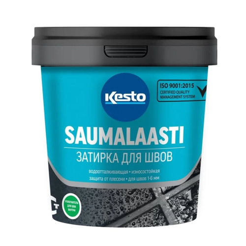 Затирка Kesto Saumalaasti, 1 кг, средне-серый 41 kesto kiilto saumalaasti 11 природно белый 1 кг затирка для заполнения швов между кафельными плитками