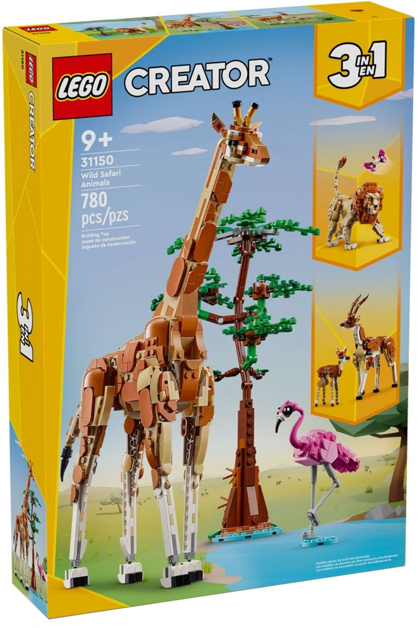 Конструктор LEGO Creator 31150 Wild Safari Animals, 780 дет.