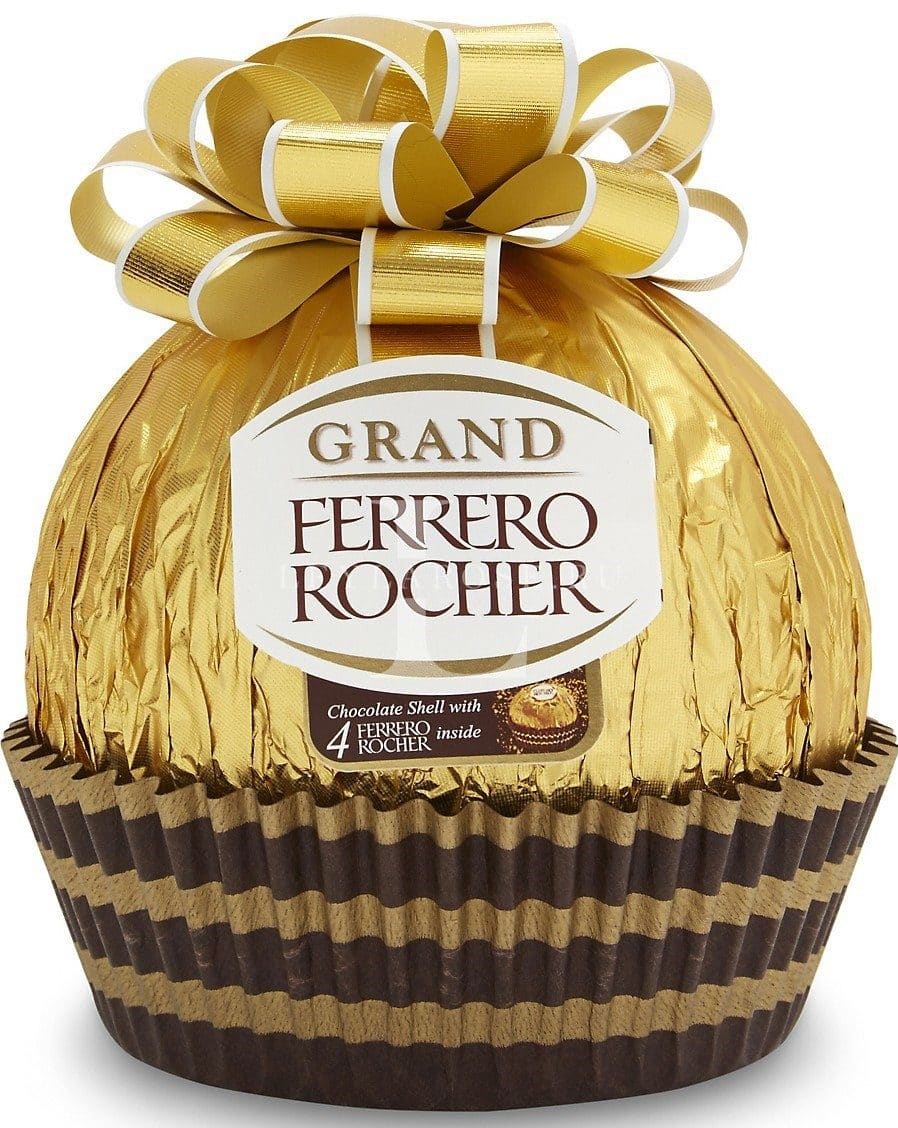 Шоколад фигурный Ferrero Rocher Grand молочный с лесным орехом, 125г. - фотография № 2