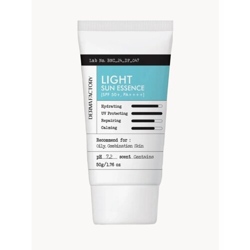 Солнцезащитный крем Derma Factory Spf 50 для лица и тела увлажняющая эссенция 50мл 900₽
