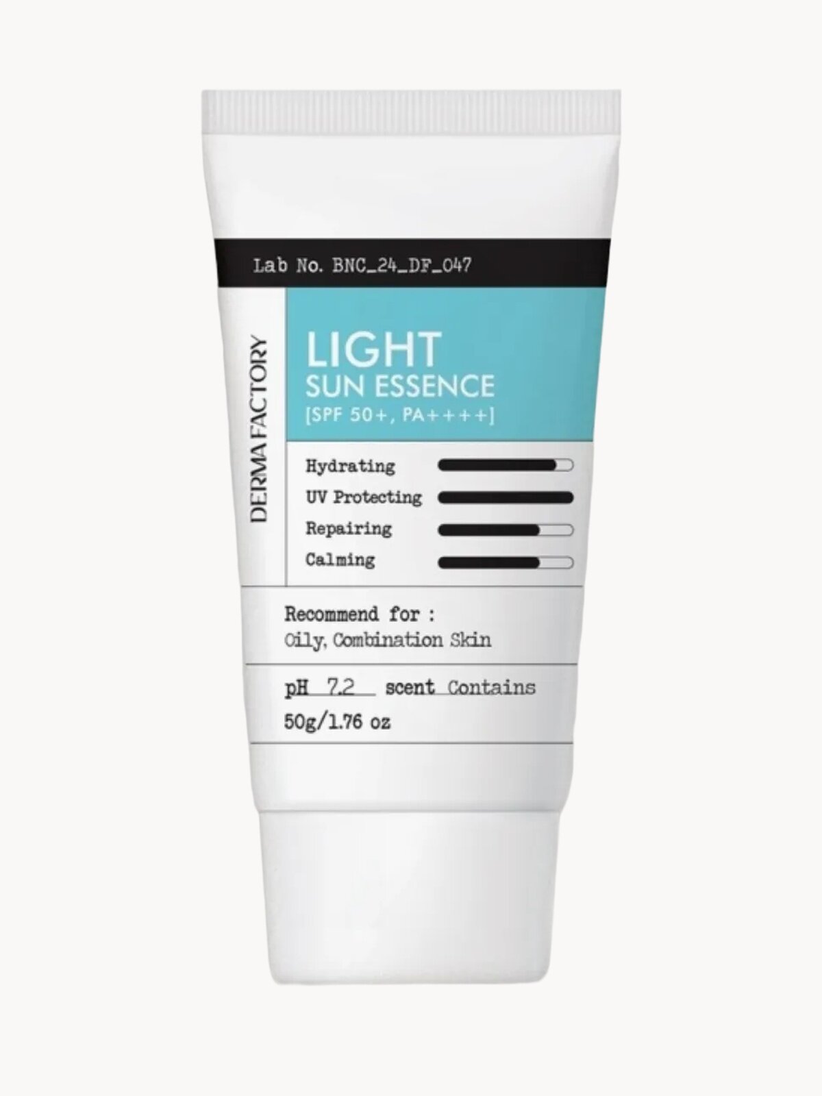 DERMA FACTORY Солнцезащитный крем SPF 50+ для лица, увлажняющий, 50 мл