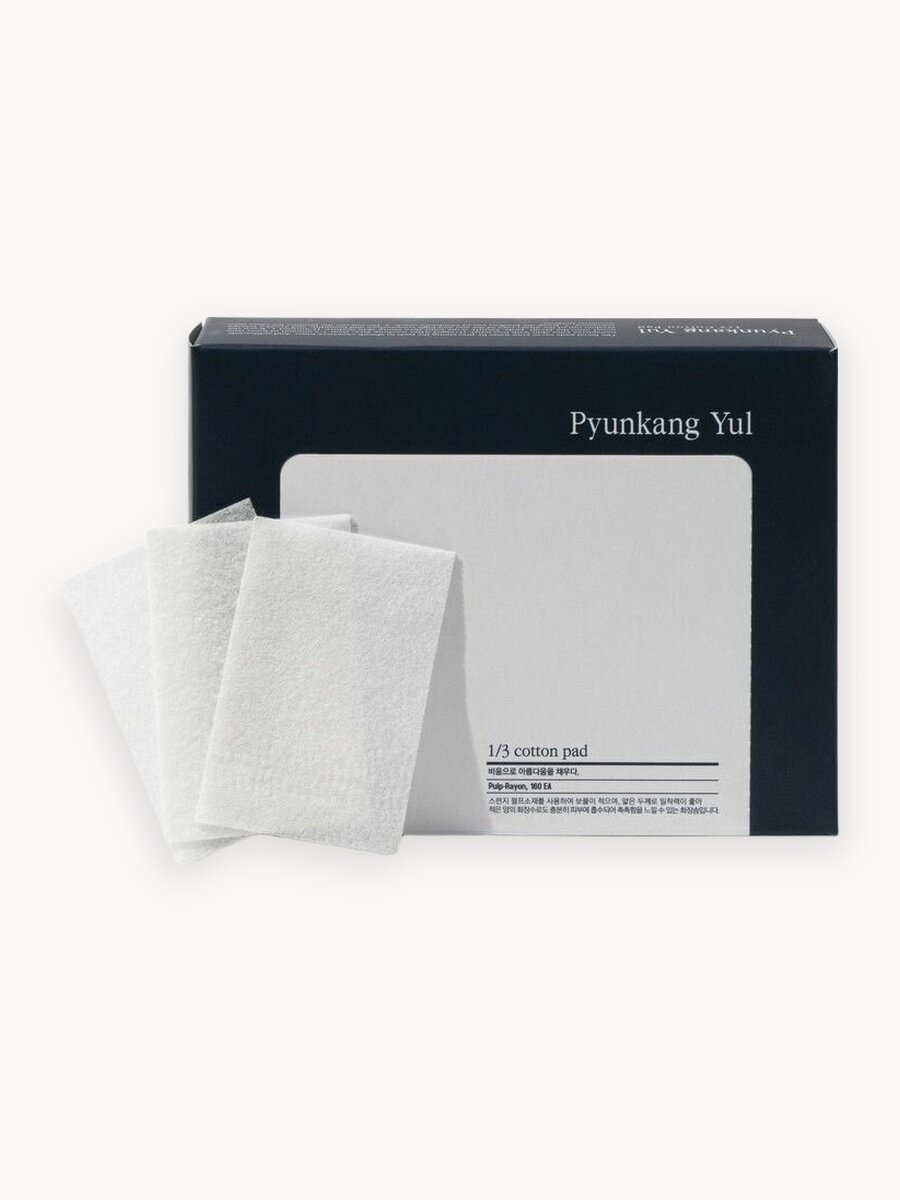Хлопковые ватные диски - пэды для лица | Pyunkang Yul 1/3 Cotton pad 160 шт.