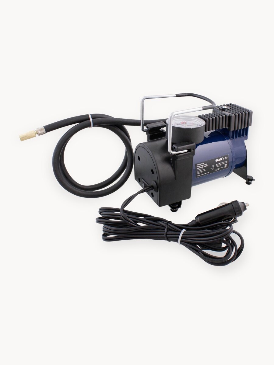 Автомобильный компрессор старт Сирокко, 12 В, манометр, 35 л/мин, чехол в комплекте