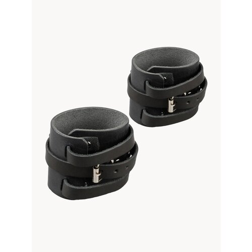 Напульсник для тяжелой атлетики (фиксатор запястья) ReKoy FGHK15 кожаный, 2 шт.