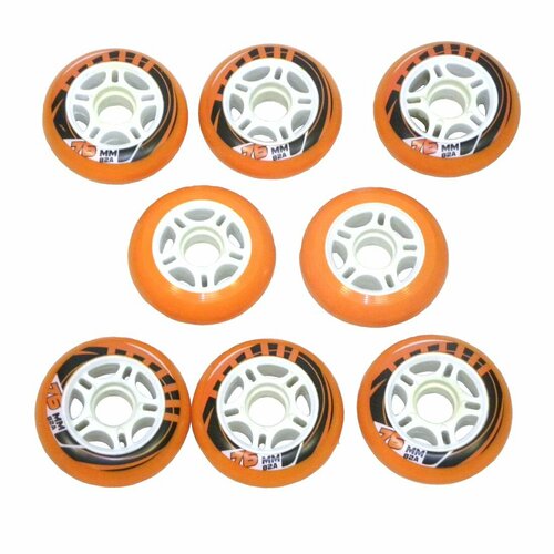 Колеса для роликовых коньков Explore 76мм 8шт Цвет оранжевый 1450₽