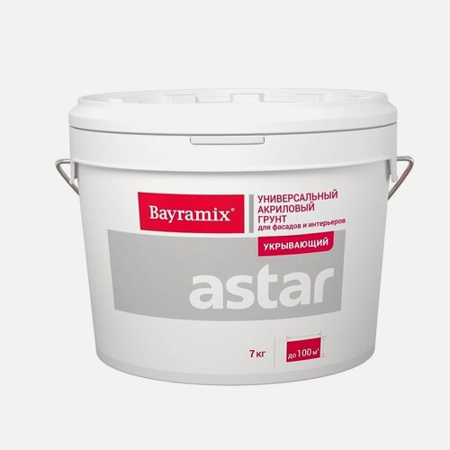 Изображение товара Грунт акриловый универсальный Bayramix Астар Укрывающий (7кг) белый