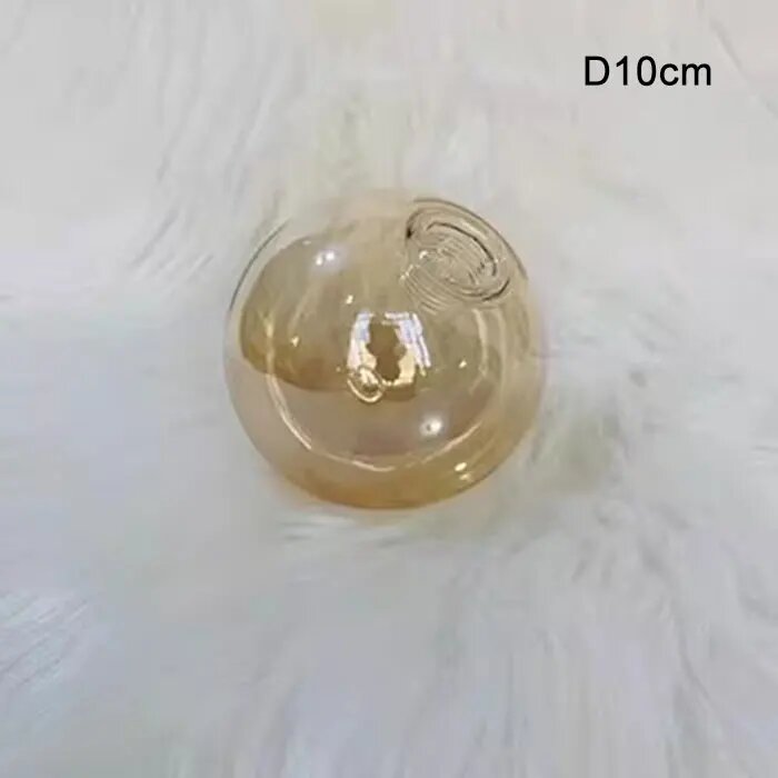 Абажур стеклянный золотой бежевый G9 amber D10cm
