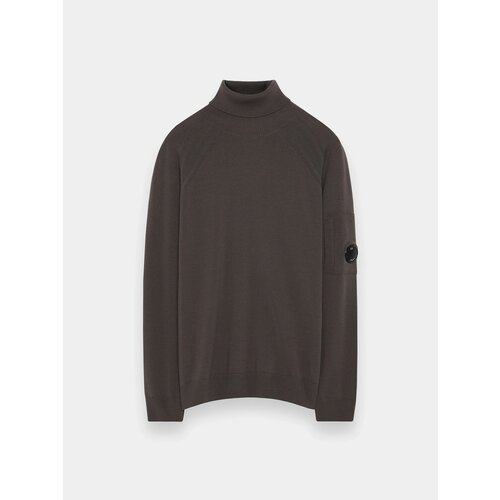 фото Свитер c.p. company extra fine merino wool knit, размер m, , walnut