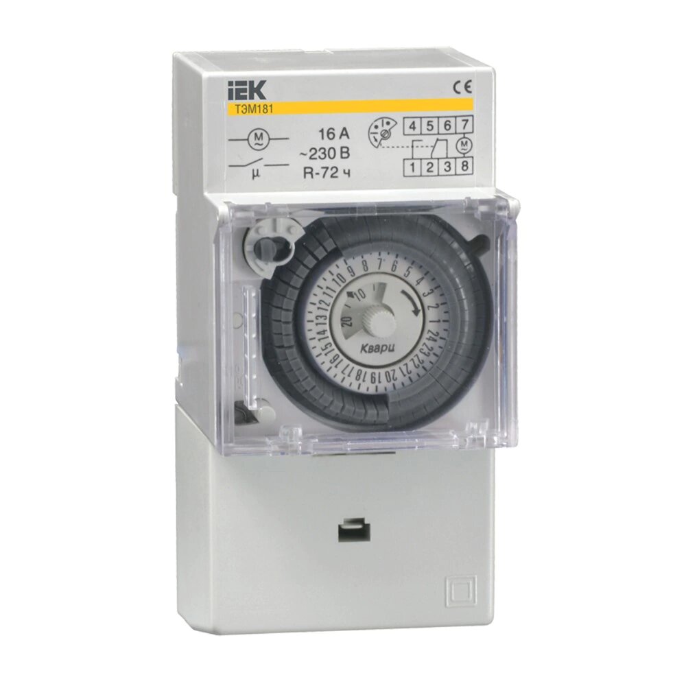 Таймер на DIN-рейку IEK аналоговый 16 А