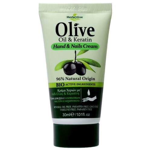 фото Крем для рук и ногтей HerbOlive Olive oil & keratin 30 мл