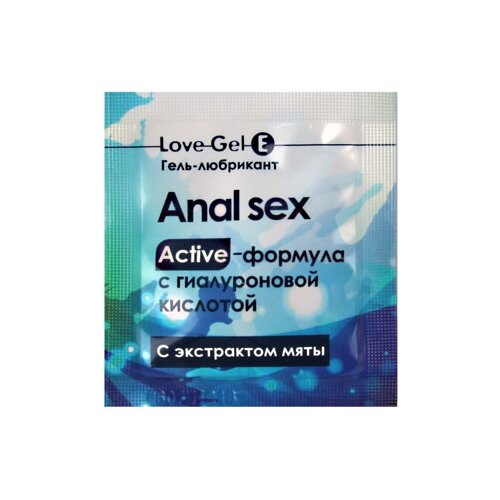 Гель-смазка Биоритм LoveGel E Anal Sex, 4 г, 4 мл, 1 шт.