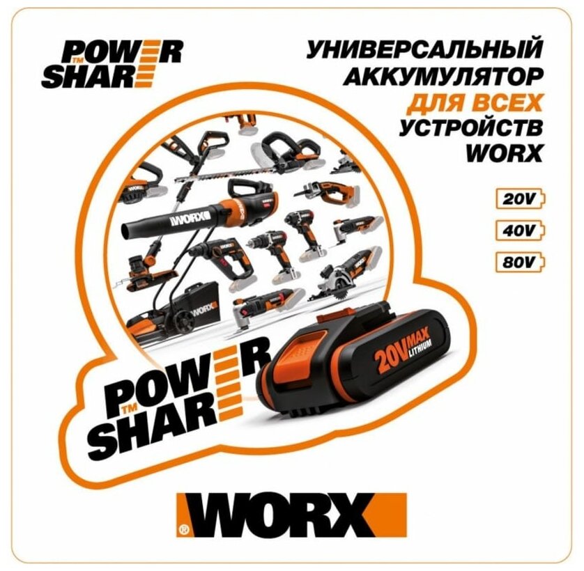 Сетевая цепная пила WORX - фото №20