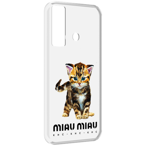 Чехол MyPads Бренд miau miau для Tecno Camon 17 задняя-панель-накладка-бампер чехол задняя панель накладка бампер mypads бренд miau miau для tecno camon 18 18p противоударный