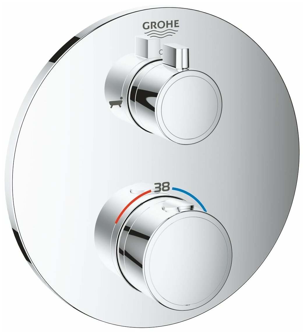 Термостат для ванны с переключателем на 2 положения GROHE Grohtherm 24077000