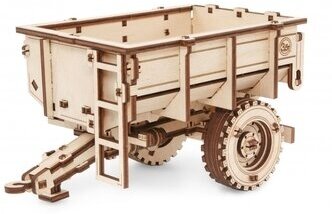 Сборная модель деревянная 3D EWA Прицеп к трактору беларус 82/2022 (ETRL-BLR)