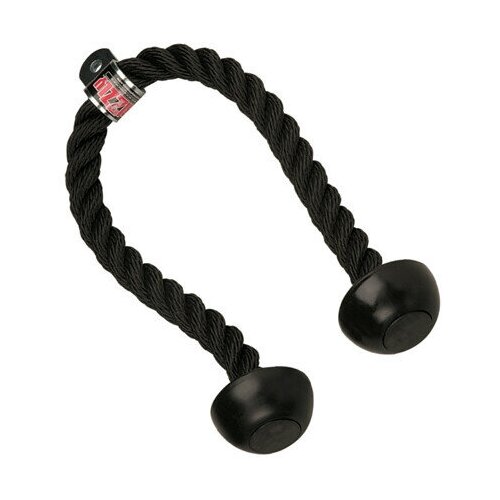 Канат для трицепса Grizzly Fitness Triceps Rope 8608-04 черный newly 4 tube fitness elastic sit up pull rope abdominal exerciser home gym pull rope pedal ankle puller fitness