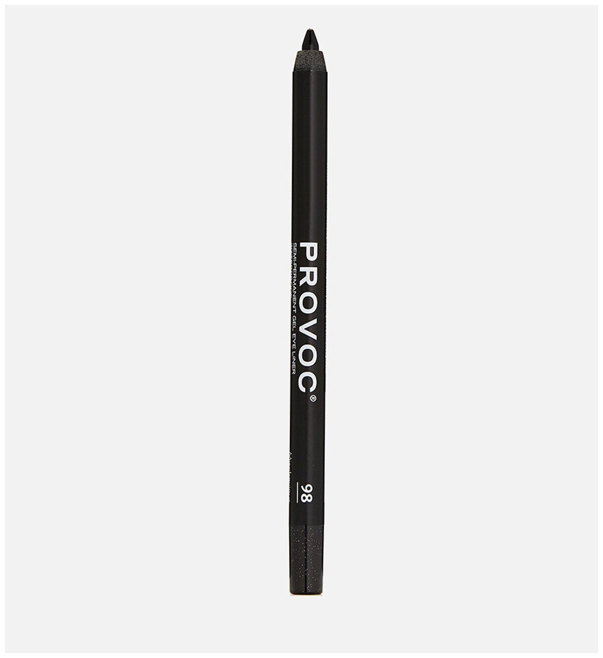 Provoc Gel Eye Liner 98 Mischevious Гелевая подводка в карандаше для глаз (угольно-черн гологр)