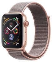 Часы Apple Watch Series 4 GPS + Cellular 44mm Aluminum Case with Sport Loop серый космос/черный