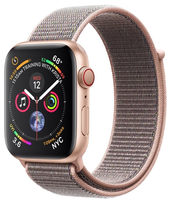 Часы Apple Watch Series 4 GPS + Cellular 44mm Aluminum Case with Sport Loop