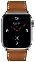 Часы Apple Watch Hermès Series 4 GPS + Cellular 44mm Stainless Steel Case with Leather Single Tour D